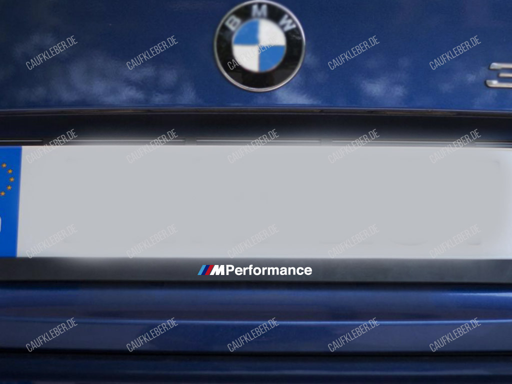 BMW M Performance Aufkleber für Kennzeichenhalter 